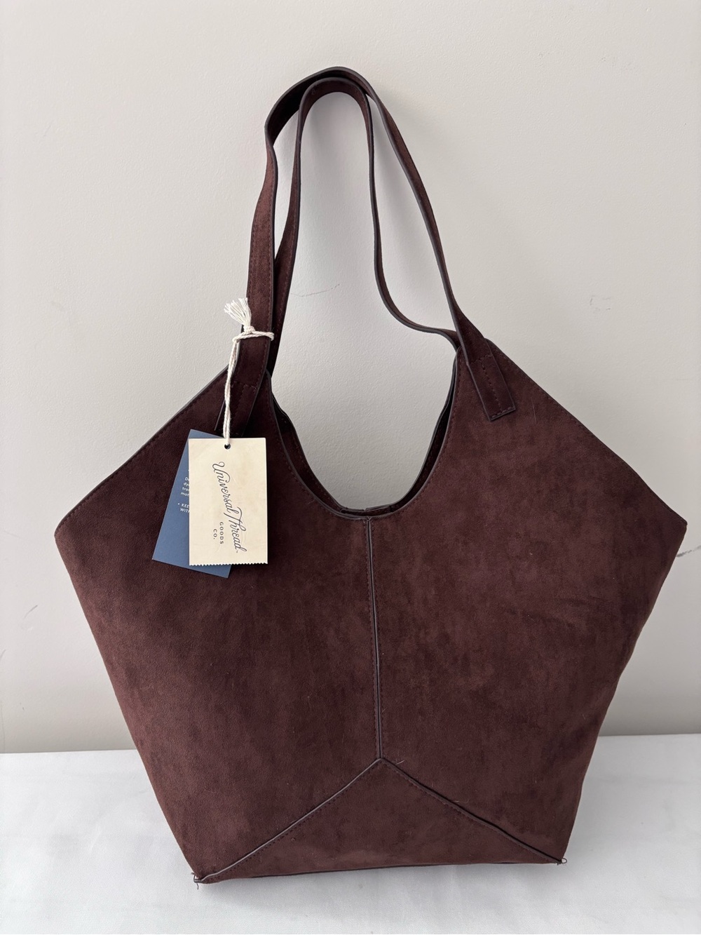 Universal Thread Brown Faux Suede Slouchy Tote Bag – Large Everyday Carryall